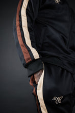 Load image into Gallery viewer, Twin Stripe Badge Joggers - Black/Beige/Mocha
